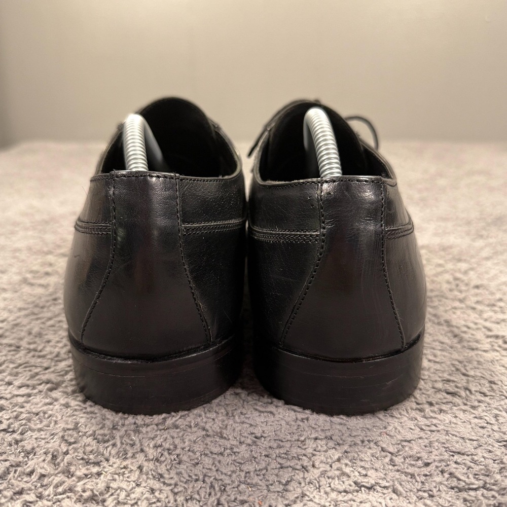 Stanley Blacker‎ Wingtip Oxford Shoes Mens 11 Black Leather Hand Made in Italy - Picture 7 of 12
